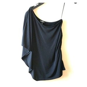Express Black One Sleeve Top